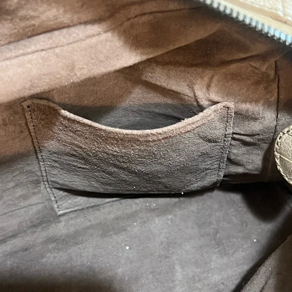 Authentic Bottega Veneta tan/gray ombré small satchel bag - Picture 10 of 12